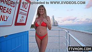 Perfect Blonde MILF Gets Fucked Publicly Outdoors