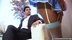 Trina Michaels’ Big Ass Drilled in Thigh-Highs for Anal and Facial