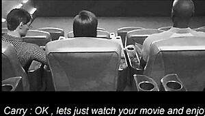 Julena rides in 3d with upskirt stockings and interracial sex