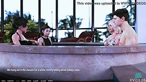 rebecca gets shiny and wet in aoa academy roleplay