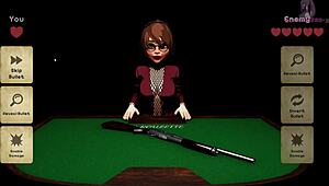 X Roulette 3 Lying on Table for Deep Thrusts