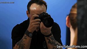 hey, wanna see this redhead get pussypounded hard in the bathroom?