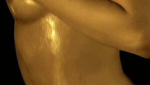 Exotic Asian Cougar Dances Seductively, Ripping Clothes In Ritual!