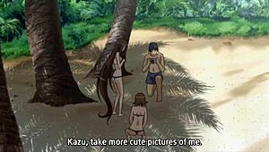 Hermanas Satake exclaim, What a wild threesome on the beach!