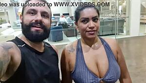 Sweaty Amateur Shares Panties And Feet After Gym Workout