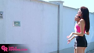 GirlsRimming Fabulous Fangirls Mai Thai and Alyssa Bounty!