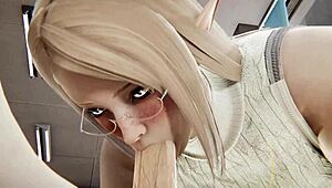 My sexy elf teacher bangs hard in 3D hentai