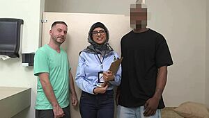 mia khalifa cracks up during handjob bloopers with tony rubino. backstage laughs ensue!