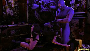 3D CARTOON BLOWJOB on BIG COCK!!