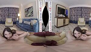 Ivy Lebelle Interacts in VR Experience