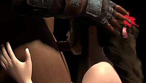 Bold interracial blowjob compilation with aerith jessie and tifa sucking big black cocks
