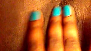 me fingering my pretty pussy close-up!