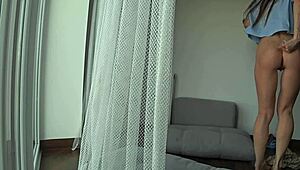 Husbands friend drills wife in every hole and cums in mouth while hubby’s at work!