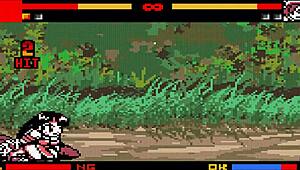 i'm in this climax battle with futanari fighters, rough sex fight on the ring leading to orgasm