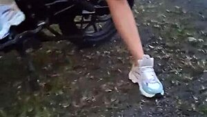 Latina Shows Big Tits And Pussy Outdoors