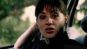 feminge 4k - female police officer gets her pussy licked at work