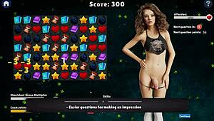 What’s behind the edging training in this futanari hentai game at Futa University?