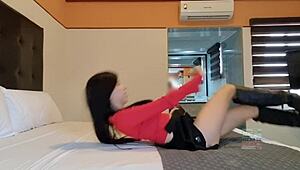 Intensely fucking my wife on camera for payment