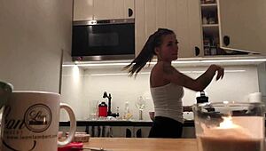 perfect pokies on kitchen cam braless sylvia amazing nipples?