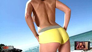 i love watching mya lorenn strip and dance naked on the beach.