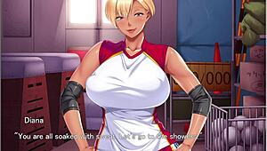 Kasshoku episode 3: Foursome in the locker room