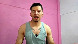 is the plumber fucking me on the balcony with his curved cock?