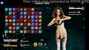 What’s behind the edging training in this futanari hentai game at Futa University?