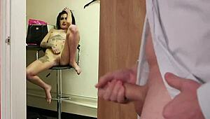 Nasty Idol Gets Cumshot On Her Face Swallowing All The Love Juice!