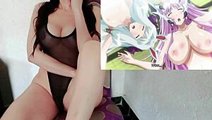 Anime Hentai: Tetona Babes Banged Hard on Beach in Aku No Onna Kanbu