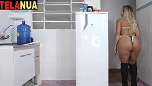 Danny Power - See What She Did This Time With Maid Fantasy in Kitchen With Richards