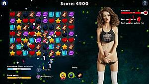 What’s behind the edging training in this futanari hentai game at Futa University?