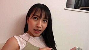 Japanese cutie turns into sex monster with hardcore creampie