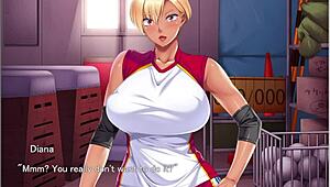 Kasshoku episode 3: Foursome in the locker room