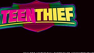 blonde teen sucking and riding cock