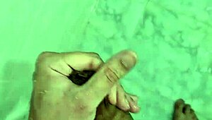 Hey, chubby guy, jerking off in the shower 'til you burst?