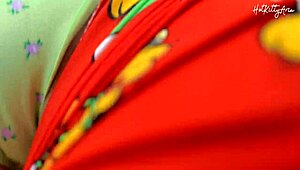 Big tits and hot ass Latina masturbates and gets fucked