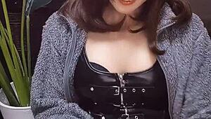 Adorable Cat-Eared Crossdresser Relentlessly Strokes Cock in Personal Video Footage