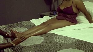 Curvy BBW Foot Fetish Licking And Sucking Toes In New Orleans