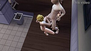 एलियन मॉन्स्टर हेंटाई बच्ची को 3डी में चोदता है जब तक वो सो नहीं जाती