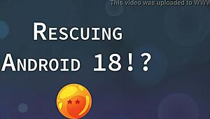 rescuing android 18 with big tits 😏