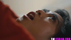 Tiny Black Babe And Cute Asian Girl Engage In Intense Interracial Action