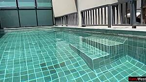 I caught a skinny teen couple banging hard in a hotel room