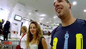 Young Spanish slut Africa Irujo sucks at the pool then gets fucked in bed 😈