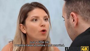 Bride4k Features Shaved Bride at Wedding