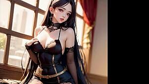 AI-generated hentai images of beautiful women in a compilation