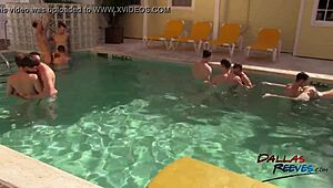 Want to see this hot gay orgy group fucking outdoors by the pool?