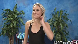 cheerful teen babe gets oiled hardcore fucking and orgasm in massage seduction