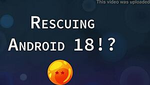 rescuing android 18 with big tits 😏