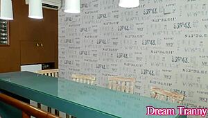 Cute Tgirl Maira Dimov Spit Roasted and Creampied by Two Hung Studs in Wild 3some