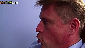 I’m overwhelmed watching CFNM group femdom deepthroat by amateur milfs